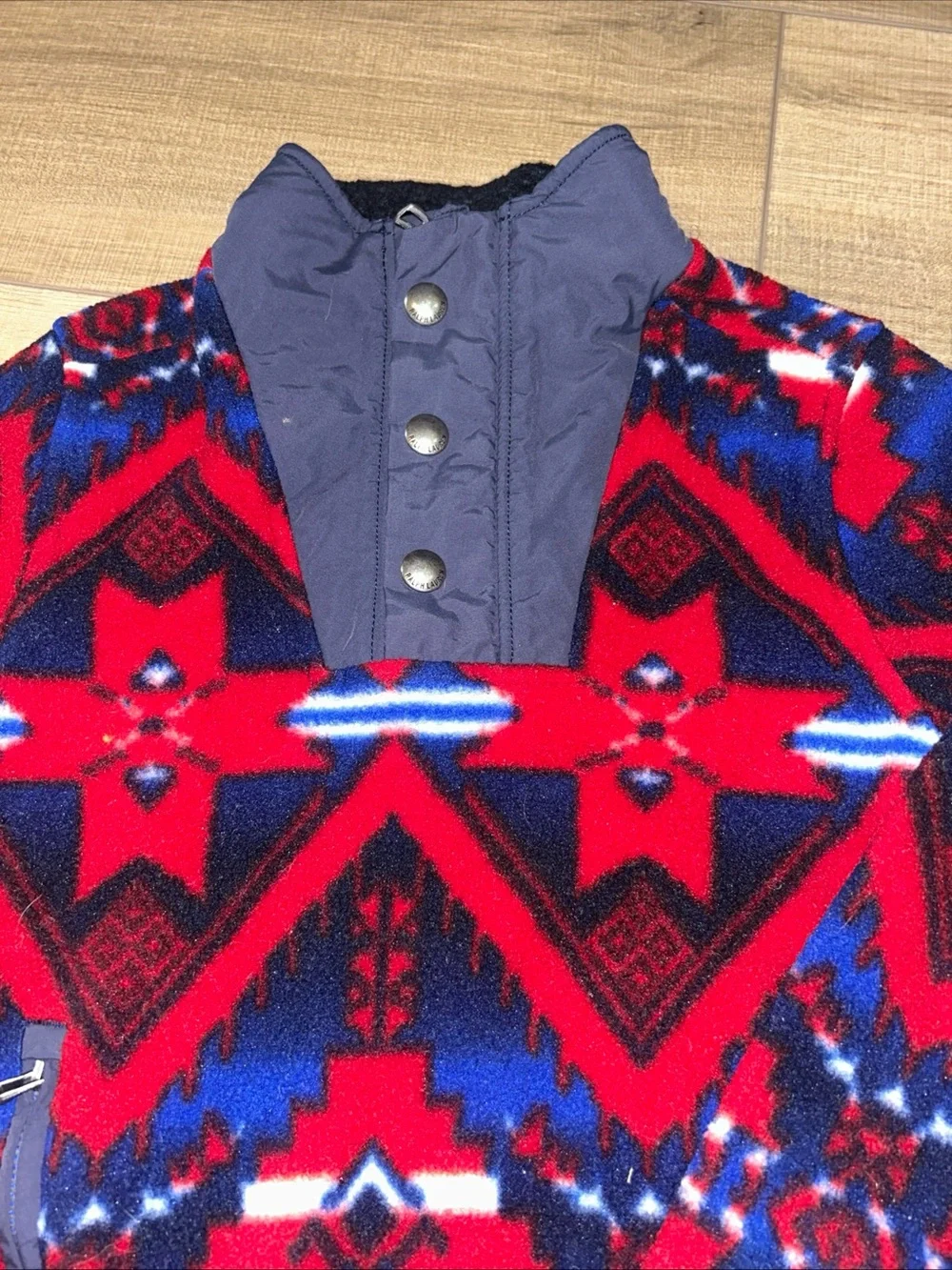 Polo Ralph Lauren Fleece Sweater Kids 5Y Aztec Navajo T Snap Ski Winter School